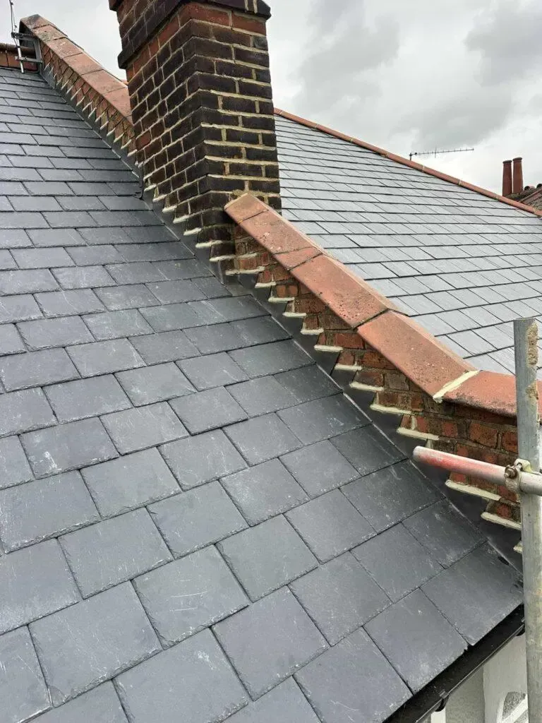 Lead flashing detail installed by our roofer in Brentford